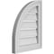 Ekena Millwork Quarter Round Top Left Surface Mount PVC Gable Vent w/ 2"W x 1-1/2"P Brickmould Frame, 14"W x 18"H GVPQL14X1802SF - alternate 3